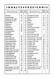 BMW R 51, R 61, R 66 und R 71 Ersatzteilliste R51 R61 R66 R71