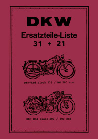 DKW Block 175, 200, 300, and BM 200 Parts List Catalog