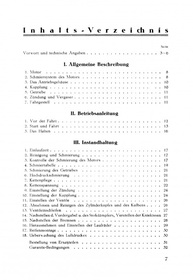 NSU 201 OSL, 251 OSL und 351 OT Bedienungsanleitung