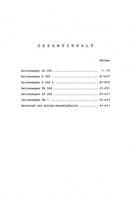 Steib LS 200, LT 200, S 350, S 500 L, TR 500 und RS 1 Ersatzteilliste