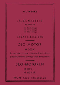 ILO M 200 V und M 200 V3R Montageanleitung und Ersatzteilliste
