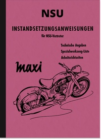 NSU Maxi Reparaturanleitung Werkstatthandbuch