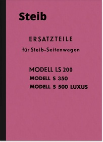Steib LS 200, S 350 und S 500 Luxus Seitenwagen Ersatzteilliste