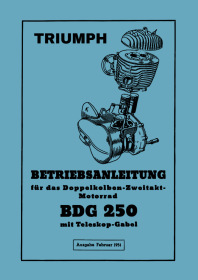 Triumph BDG 250 Bedienungsanleitung