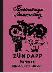 Zündapp DB 200 und DB 201 Bedienungsanleitung