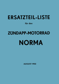 Zündapp Norma 1952 Spare Parts List Catalog