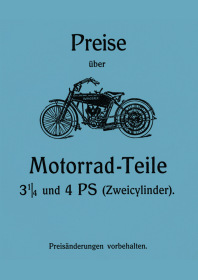 Wanderer 3,25 PS und 4 PS Modell 1914 Ersatzteilliste