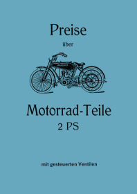 Wanderer 2 PS 1-Zylinder Motorrad 1914-1915 Ersatzteilliste