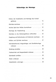 ILO M 2-125 Repair Manual Assembly Instructions Workshop Manual Engine