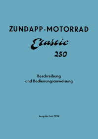 Zündapp Elastic 250 User Owner's Manual