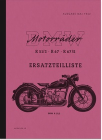 BMW R 51/3, R 67 und R 67/2 Ersatzteilliste