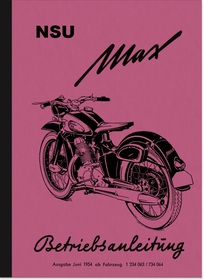 NSU Max Standard 1954 Bedienungsanleitung