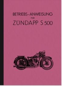 Zündapp S 500 Bedienungsanleitung