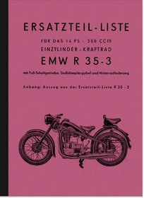 EMW R 35/2 und R 35/3 Ersatzteilliste