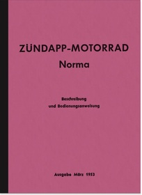 Zündapp Norma 1953 Bedienungsanleitung