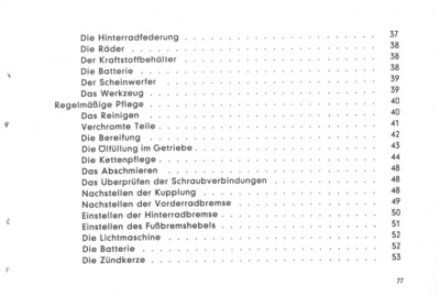 Zündapp 201 S 1957 Operating Instructions Operating Instructions Manual 201S