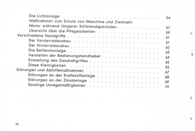Zündapp 201 S 1957 Operating Instructions Operating Instructions Manual 201S