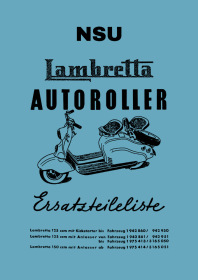 NSU Lambretta Autoroller Motorroller Ersatzteilliste