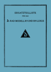 D-Rad R9 and R9 Luxury Parts List Catalog
