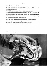Sachs 98 ccm Nasenkolben 1937 Reparaturanleitung 98ccm Motor Montage