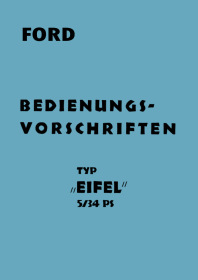 Ford Eifel 5/34 PS User Owner's Manual