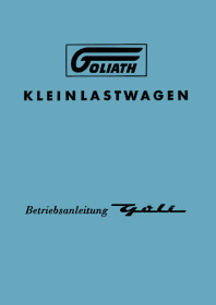 Goliath Goli 3-wheel small truck User Owner's Manual