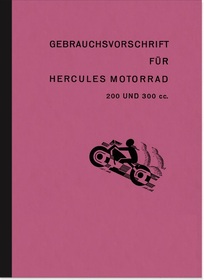 Hercules 200 und 300 ccm Bedienungsanleitung