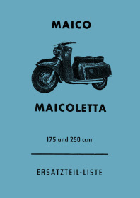 Maico Maicoletta Motorroller Ersatzteilliste