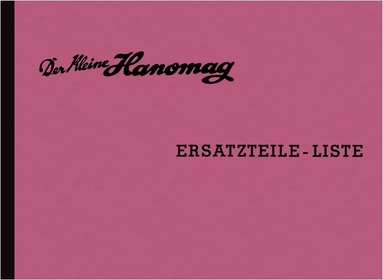 Hanomag Komissbrot Ersatzteilliste