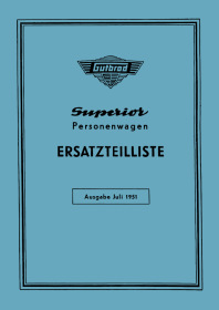 Gutbrod Superior Spare Parts List Catalog