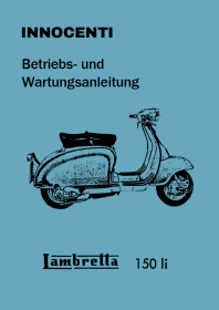 Innocenti Lambretta 150 Li User Owner's Manual