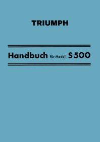Triumph S 500 Bedienungsanleitung