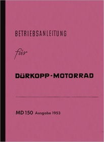 Dürkopp MD 150 Bedienungsanleitung