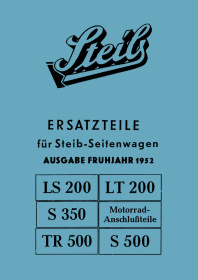Steib LS200, LT200, S350, S500 und TR500 Ersatzteilliste