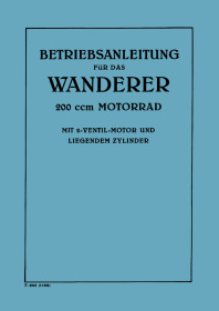 Wanderer 200 cc model 1926 User Owner's Manual
