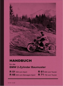 BMW R51 SS R61 R66 R71 Bedienungsanleitung R 51 61 66 71
