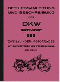 DKW Supersport PM 500 Bedienungsanleitung