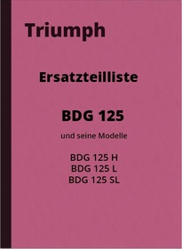 Triumph BDG 125 H L SL Ersatzteilliste