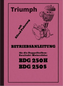 Triumph BDG 250 S H Bedienungsanleitung BDG250