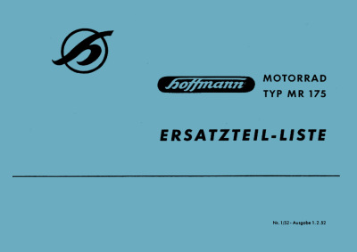 Hoffmann MR 175-1 und MR 175-2 Ersatzteilliste