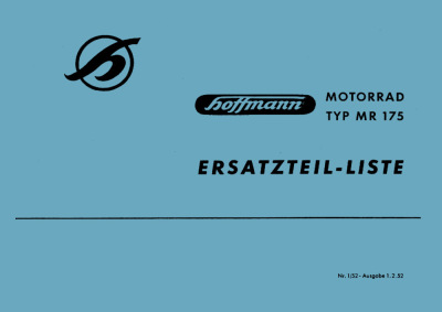 Hoffmann MR 175-1 und MR 175-2 Ersatzteilliste