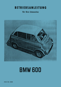 BMW 600 Bedienungsanleitung