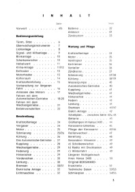 Borgward Hansa 2400 User Owner's Manual