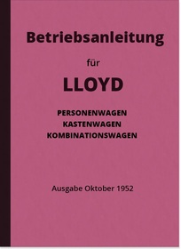 Lloyd LP 300, LL 300,LS 300 and LK 300 Operating Instructions