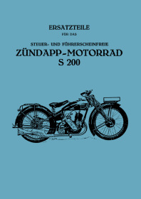 Zündapp S 200 Spare Parts List Catalog