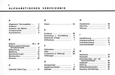 Renault Caravelle (R.1131/R.1133) user manual
