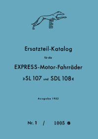 Express SL 107 and SDL 108 Spare Parts List Catalog