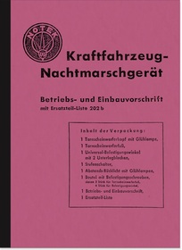 Notek KFZ night marching device operating instructions description spare parts list