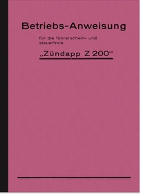 Zündapp Z 200 Bedienungsanleitung