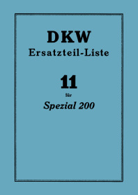 DKW Spezial 200 Ersatzteilliste